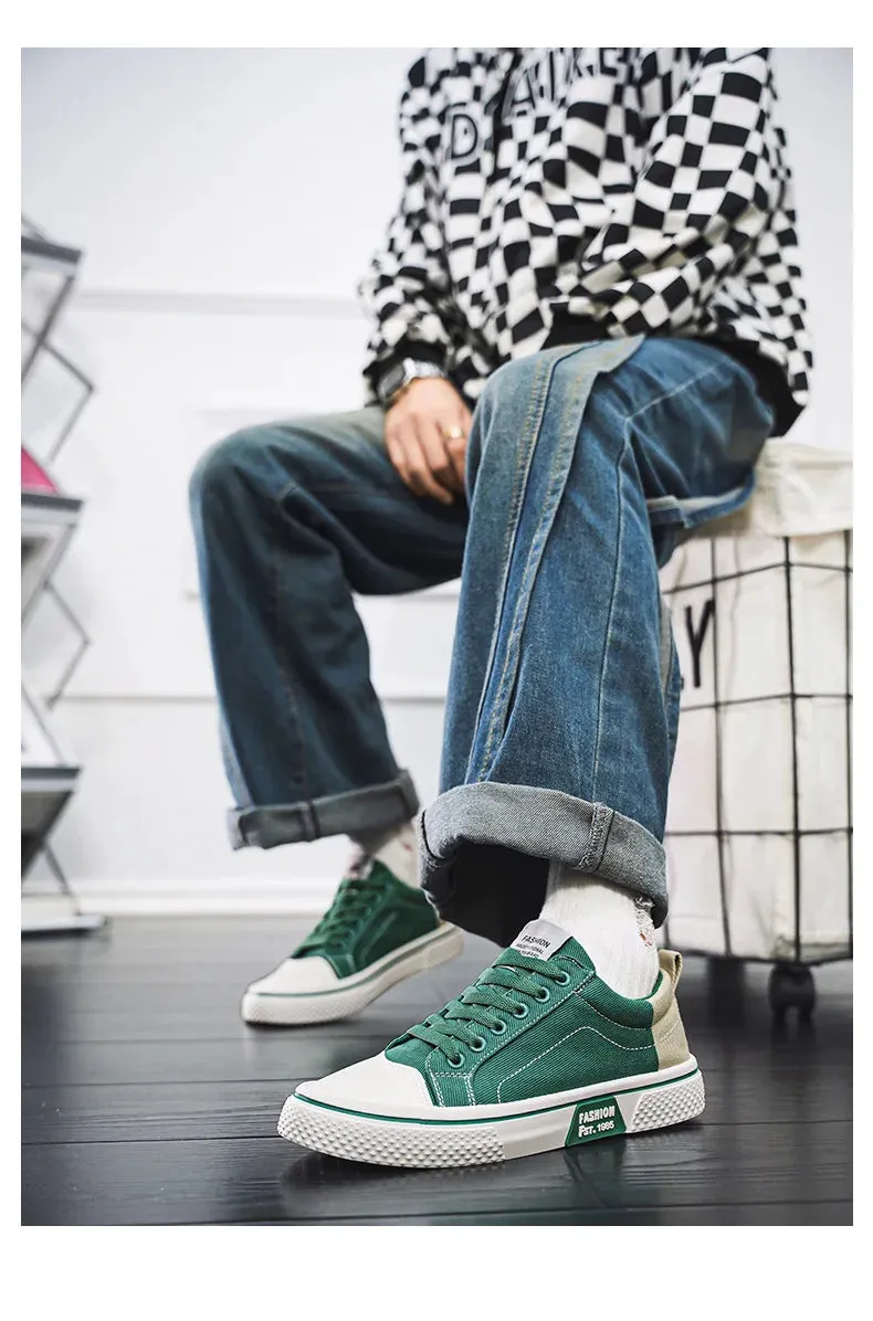 2025 Men's Breathable Canvas Skate Shoes 48 Size