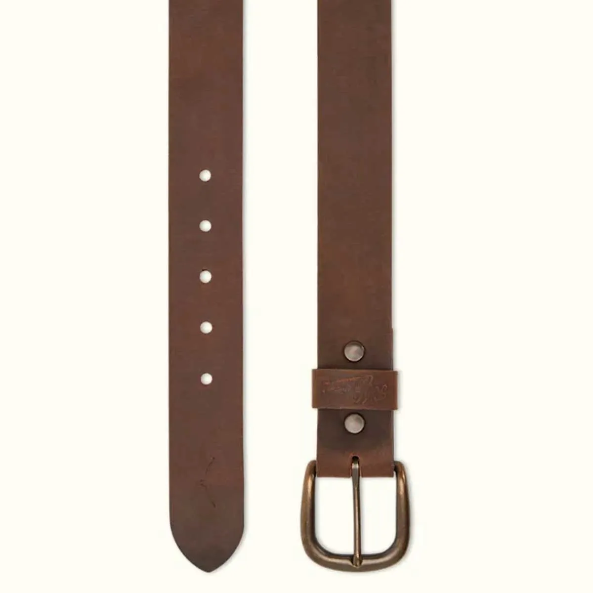 30% OFF RM WILLIAMS Goodwood Double Butt Leather 1.5" Belt - Mens - Bark - 38" Belt - (Fits 36" Waist)