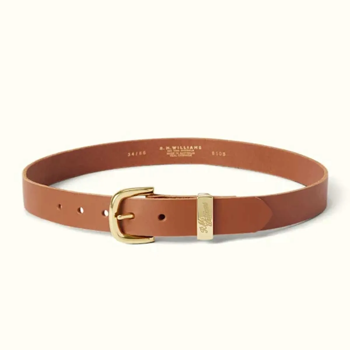 40% OFF RM WILLIAMS Women's Allora Double Butt Leather Belt - Caramel