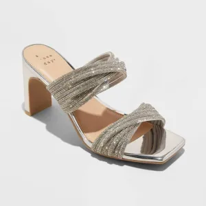 A New Day Womens Tammy Rhinestone Heels 89886494