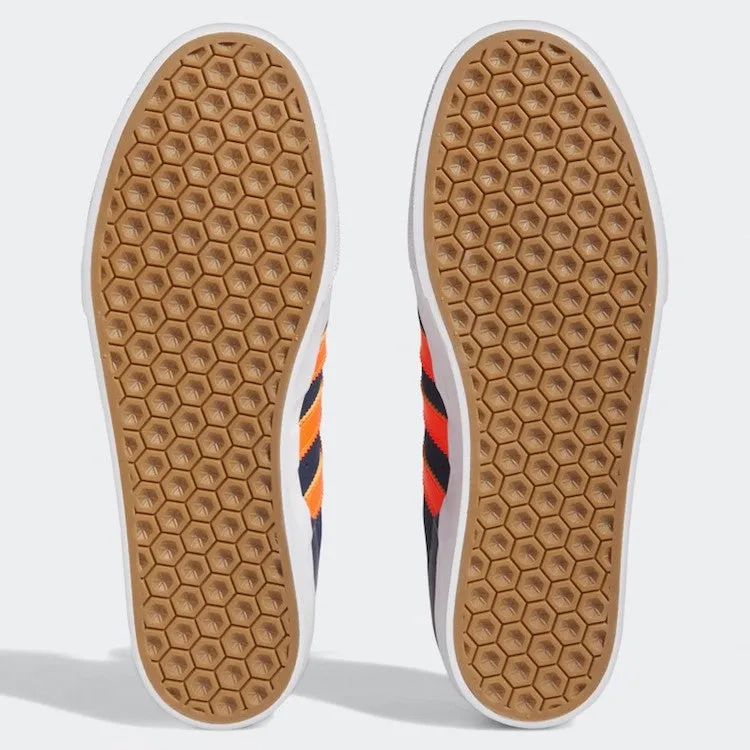 Adidas Skateboarding Busenitz Vulc II Collegiate Navy/Imperial Orange/Gold Metallic Shoes