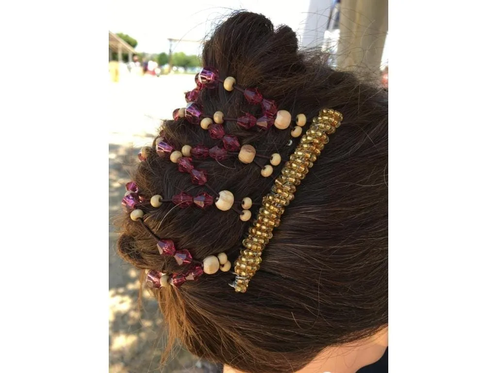 African Butterfly Wire Hair Clip - 9 Tong 683