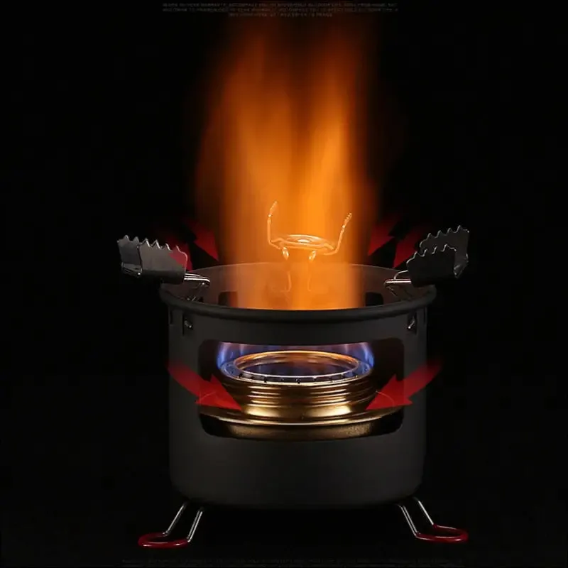 Alocs cs-b02 cs-b13 mini alcohol stove with stand - compact outdoor backpacking camping furnace
