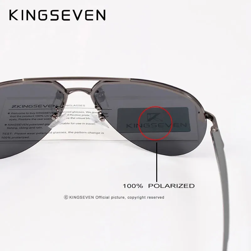 Aluminum Magnesium Polarized Rimless Lens Sunglasses