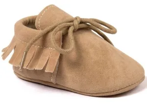 BABY MOCCASINS BEIGE