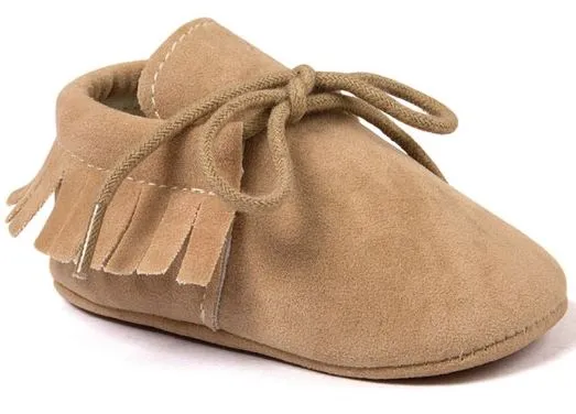 BABY MOCCASINS BEIGE