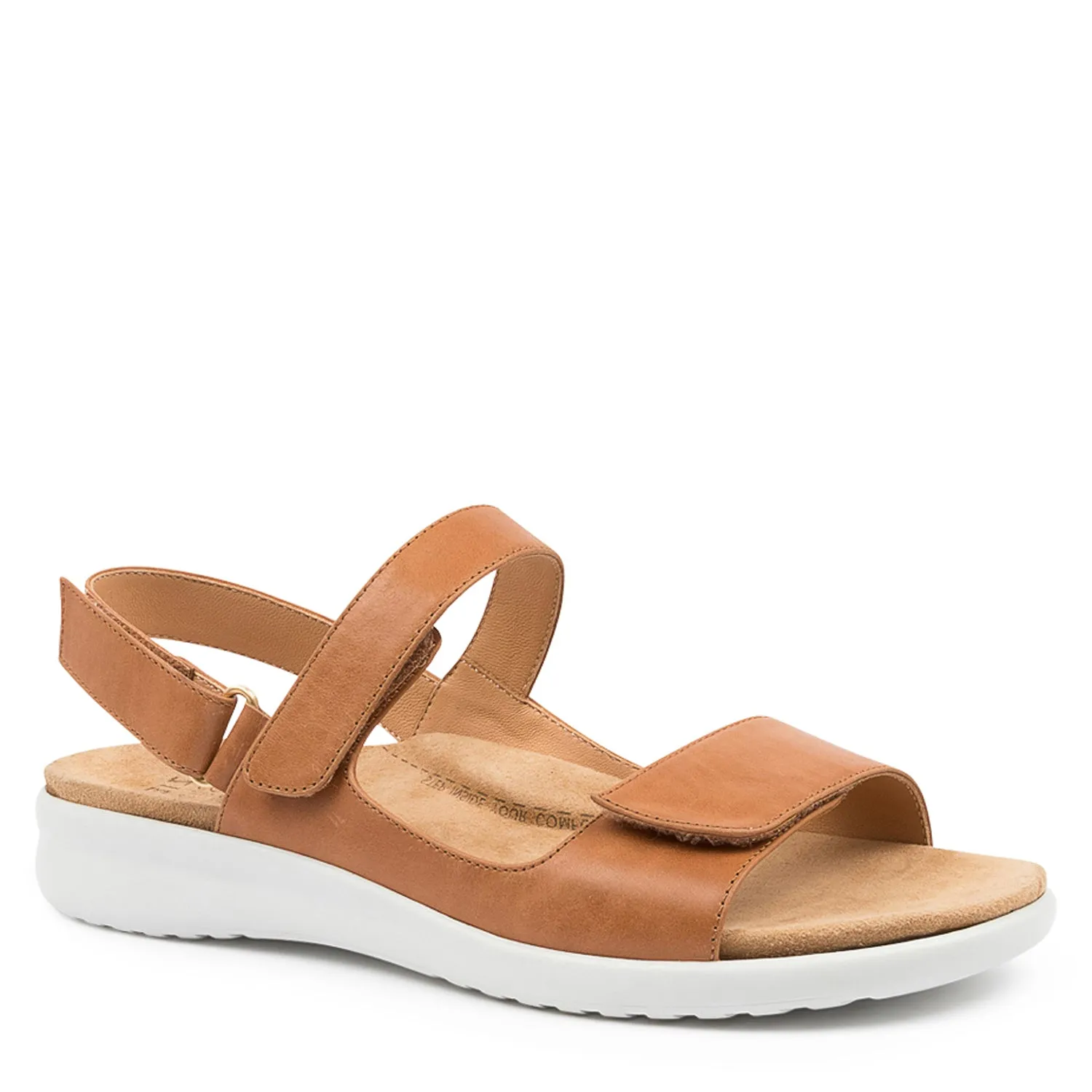 BENJI XW - TAN LEATHER WHITE SOLE