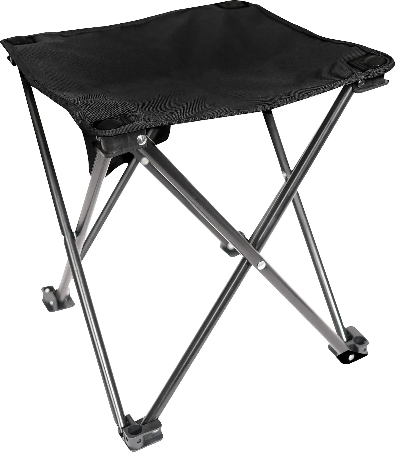 Black - Collapsible Camp Stool with Carry Pouch - 300 lbs Capacity