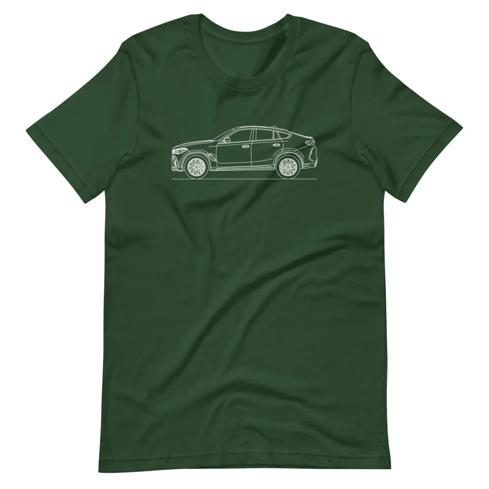 BMW F96 X6 M Competition silhouette T-shirt