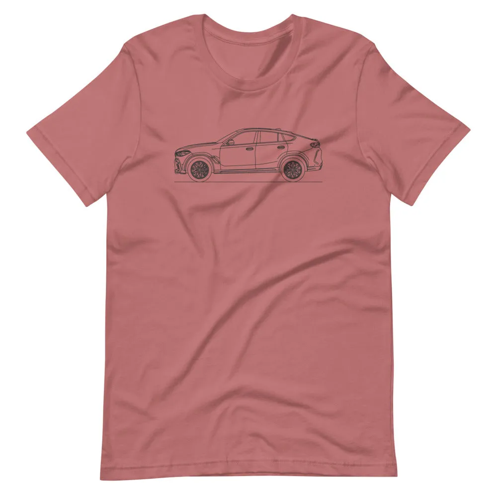 BMW F96 X6 M Competition silhouette T-shirt