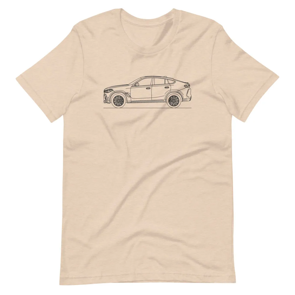 BMW F96 X6 M Competition silhouette T-shirt