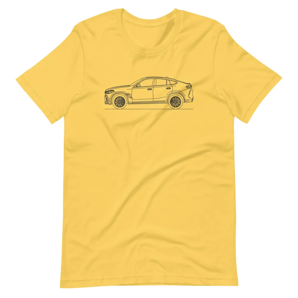 BMW F96 X6 M Competition silhouette T-shirt