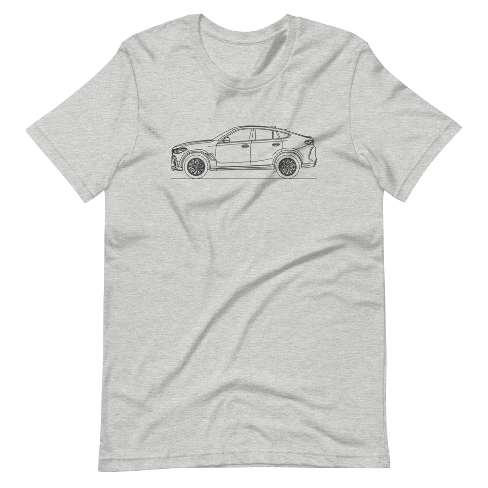 BMW F96 X6 M Competition silhouette T-shirt