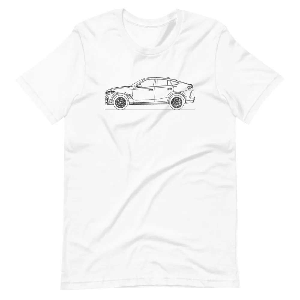 BMW F96 X6 M Competition silhouette T-shirt