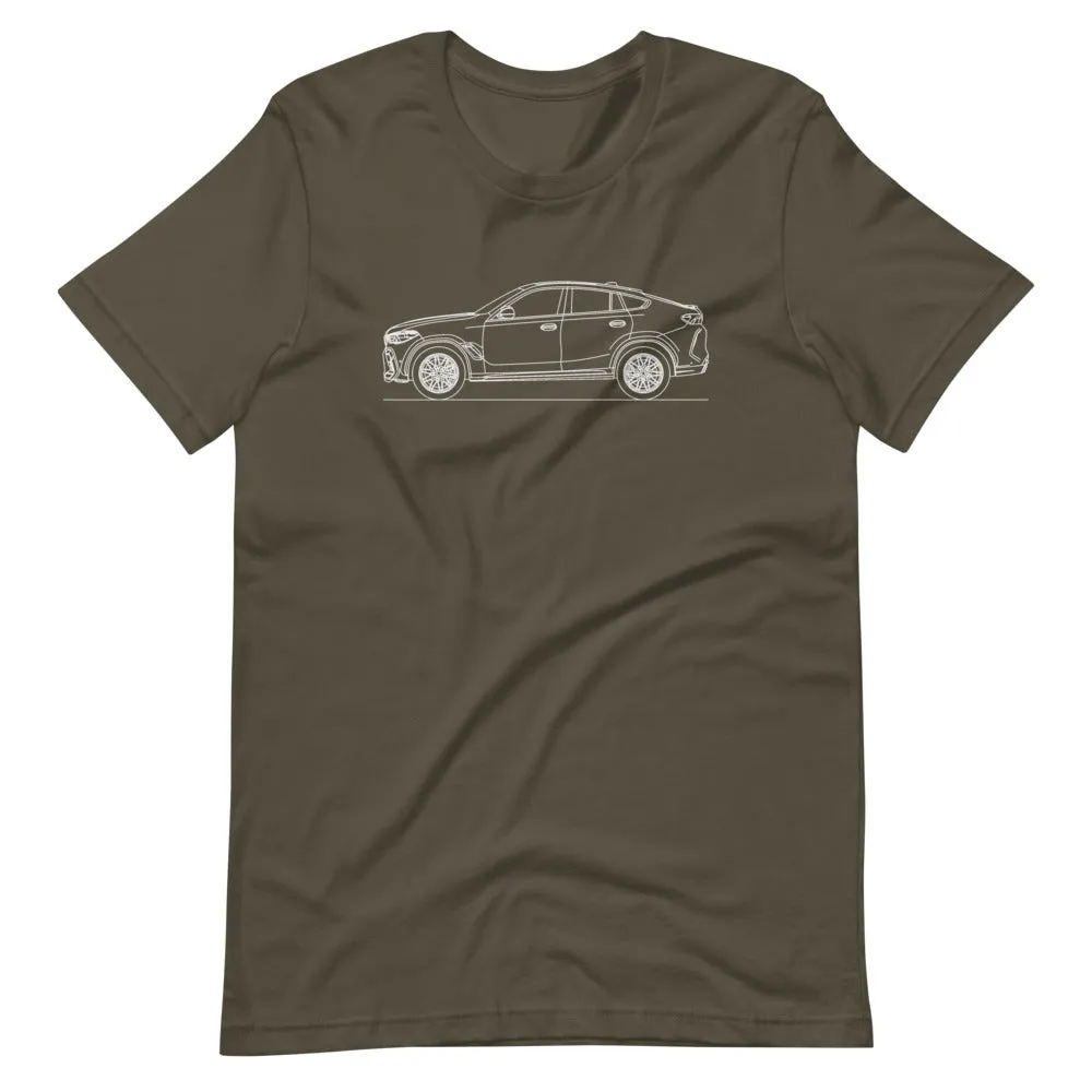 BMW F96 X6 M Competition silhouette T-shirt