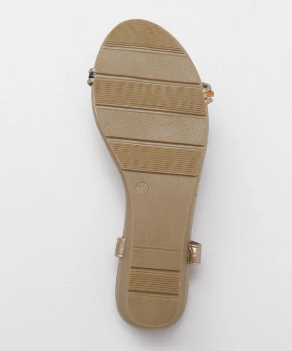 Bohemian Wedge Sandals - GOLD