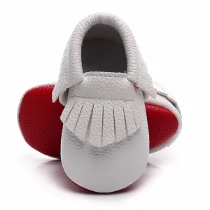 Boy's Red Bottom White