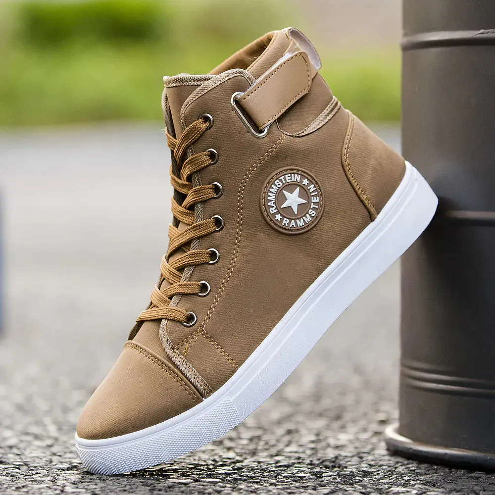 Brit-Casual High-Top Men’s Sneakers