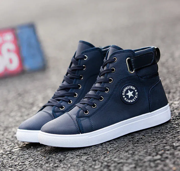 Brit-Casual High-Top Men’s Sneakers