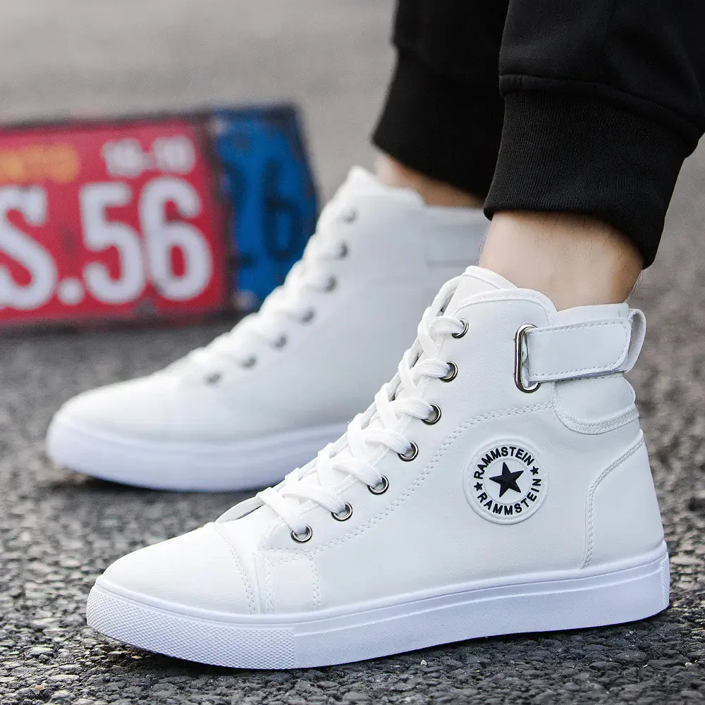 Brit-Casual High-Top Men’s Sneakers