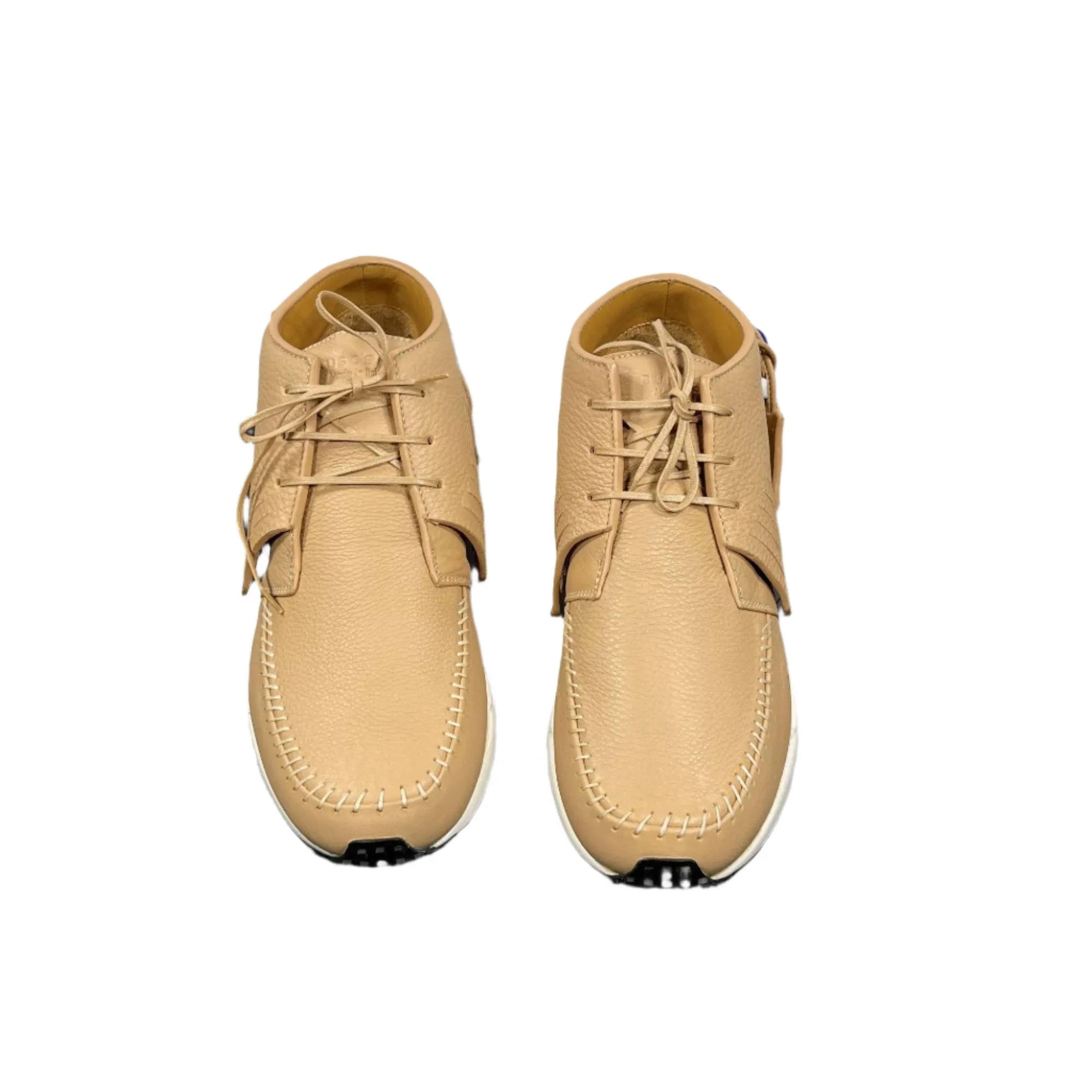 Buscemi Mens Gladiator Camel/White Leather Sneakers