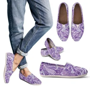 Calm In Purple Casual Shoes
