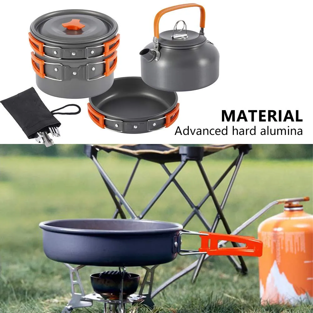 Camping Cookware Set For Outdoors