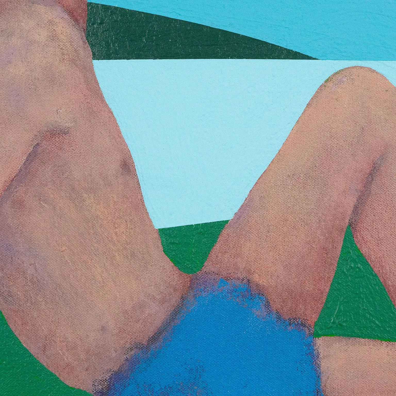 CHARLES PACHTER "BATHER" PAINTING, 1980