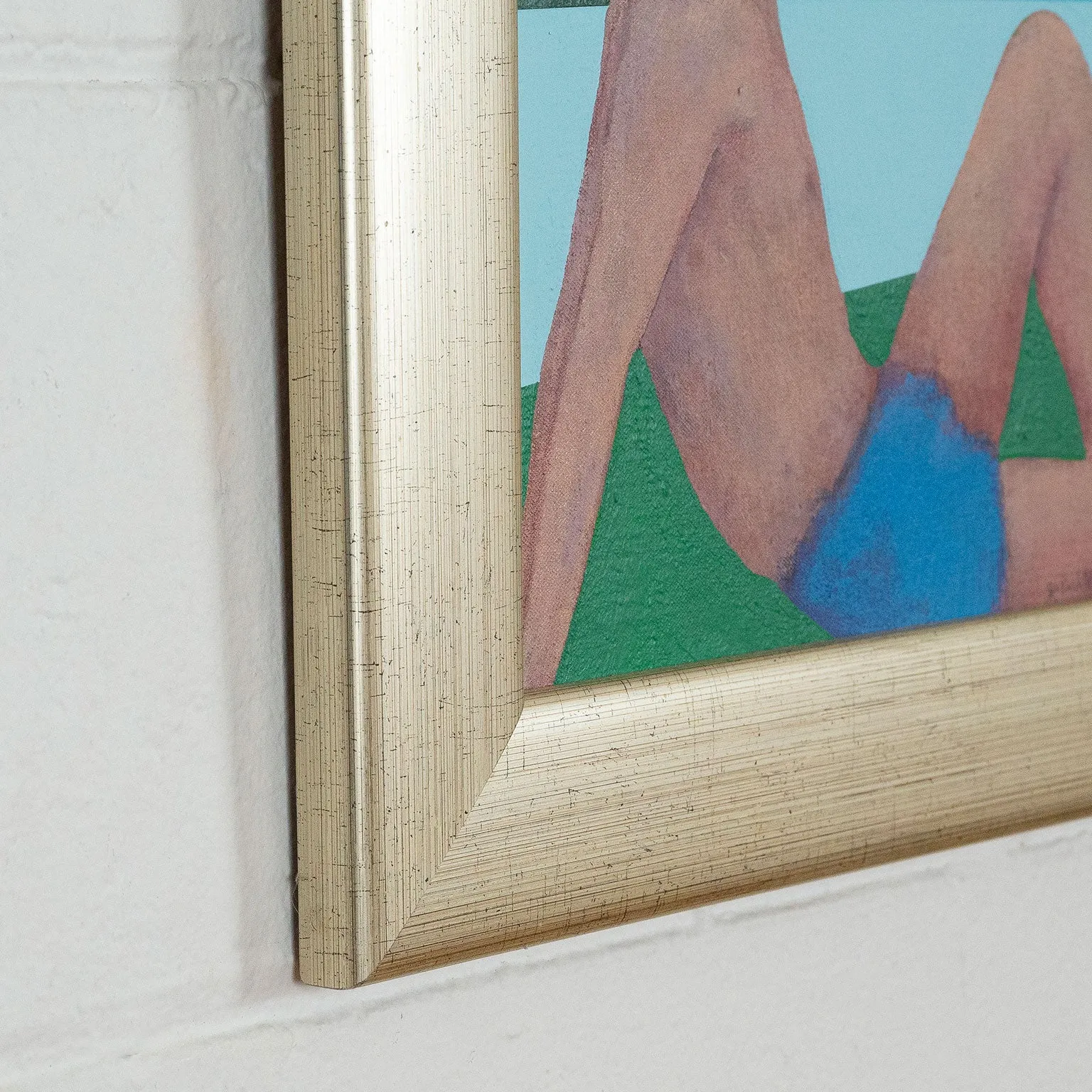 CHARLES PACHTER "BATHER" PAINTING, 1980