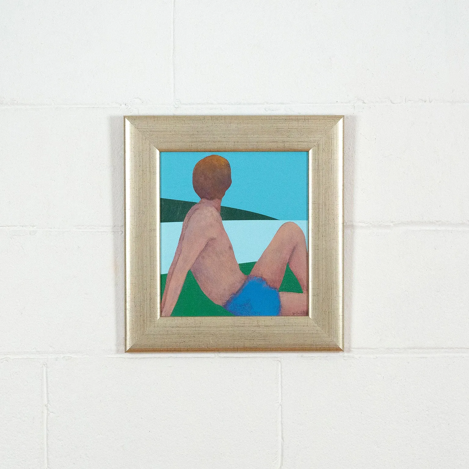 CHARLES PACHTER "BATHER" PAINTING, 1980