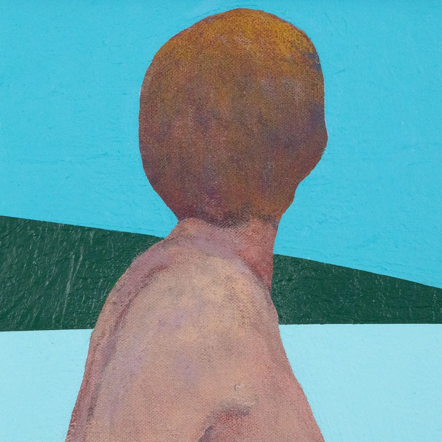 CHARLES PACHTER "BATHER" PAINTING, 1980