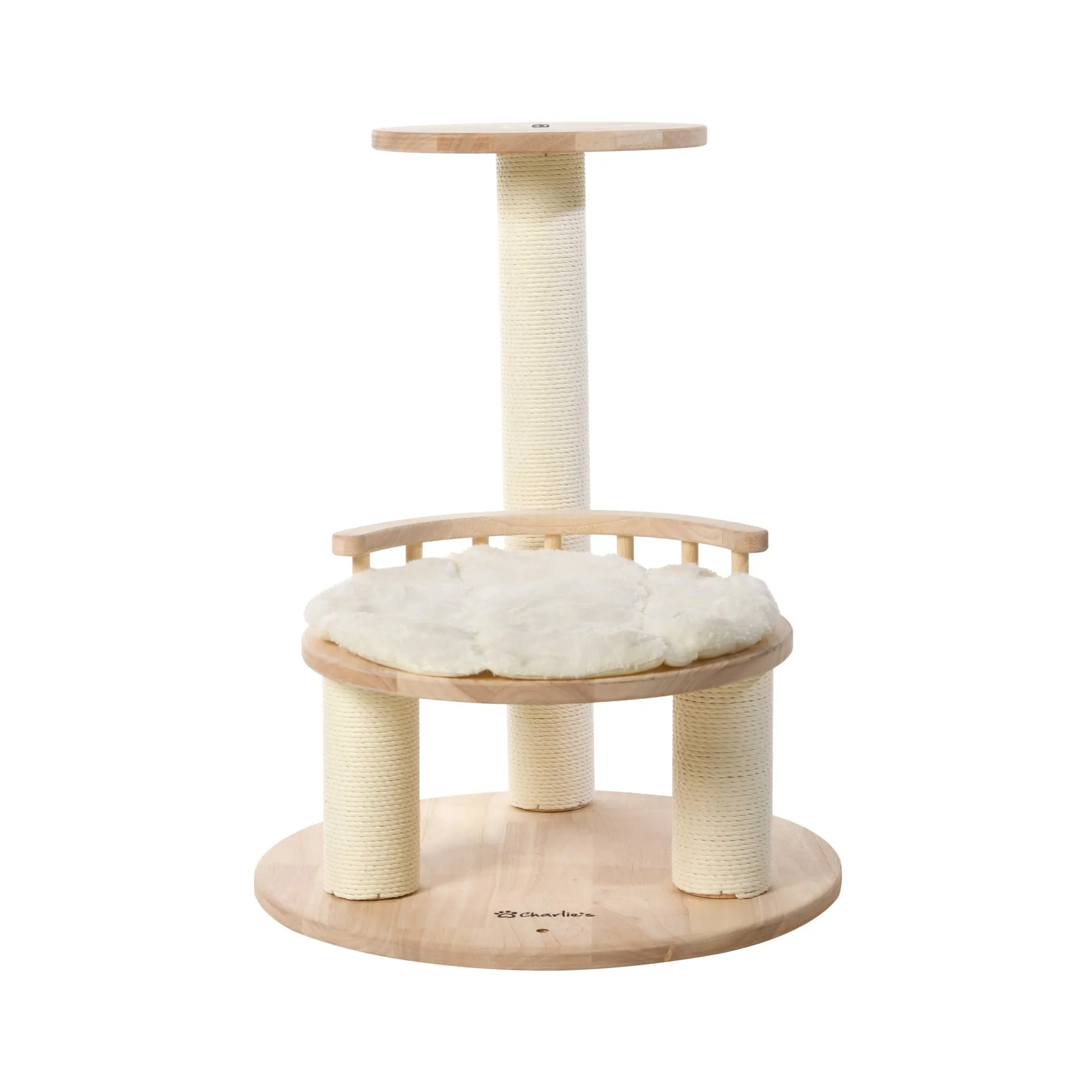 Charlie's Stellar 1 Oak Wood Scandi Cat Tree 64cm