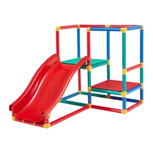 Children's Multi Purpose 10-in-1 Montessori Climbing Gym with Slide | Table & Chair Set | 12m 