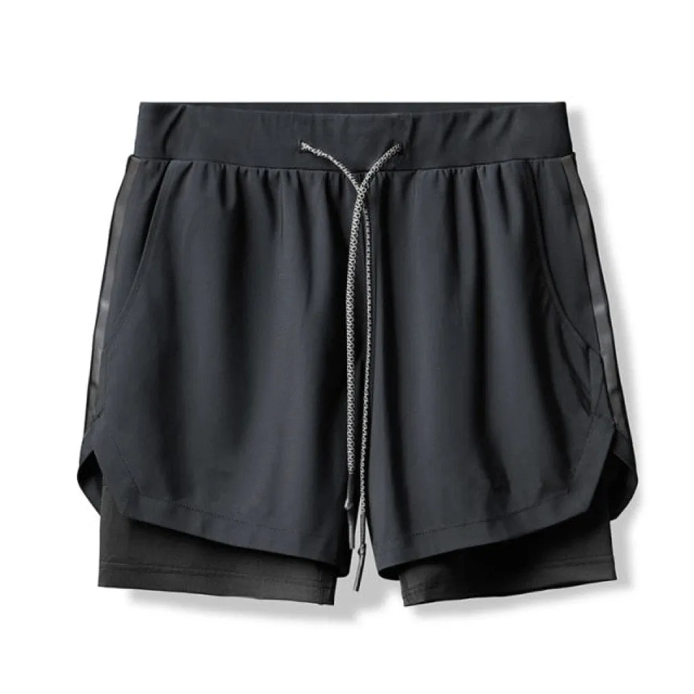 ContiNent 33 Camo Running Shorts Men 2 In 1 Double-deck Quick Dry GYM Sport Shorts Fitness Jogging Workout Shorts Men Sports Short Pants