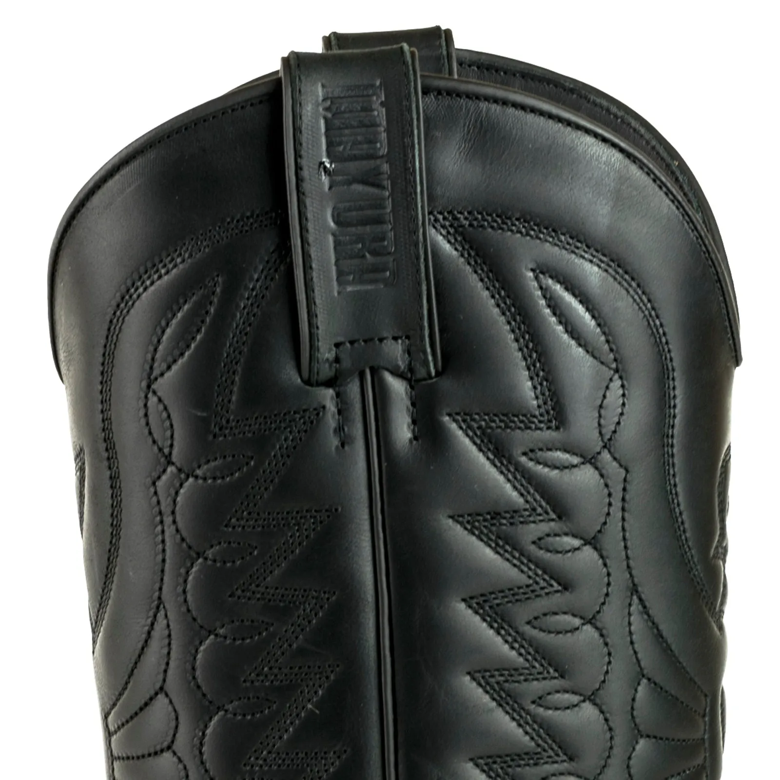 Cowboy Boots Women and Men Exotic Handcrafted Black and Blue Leather 1935Texanas