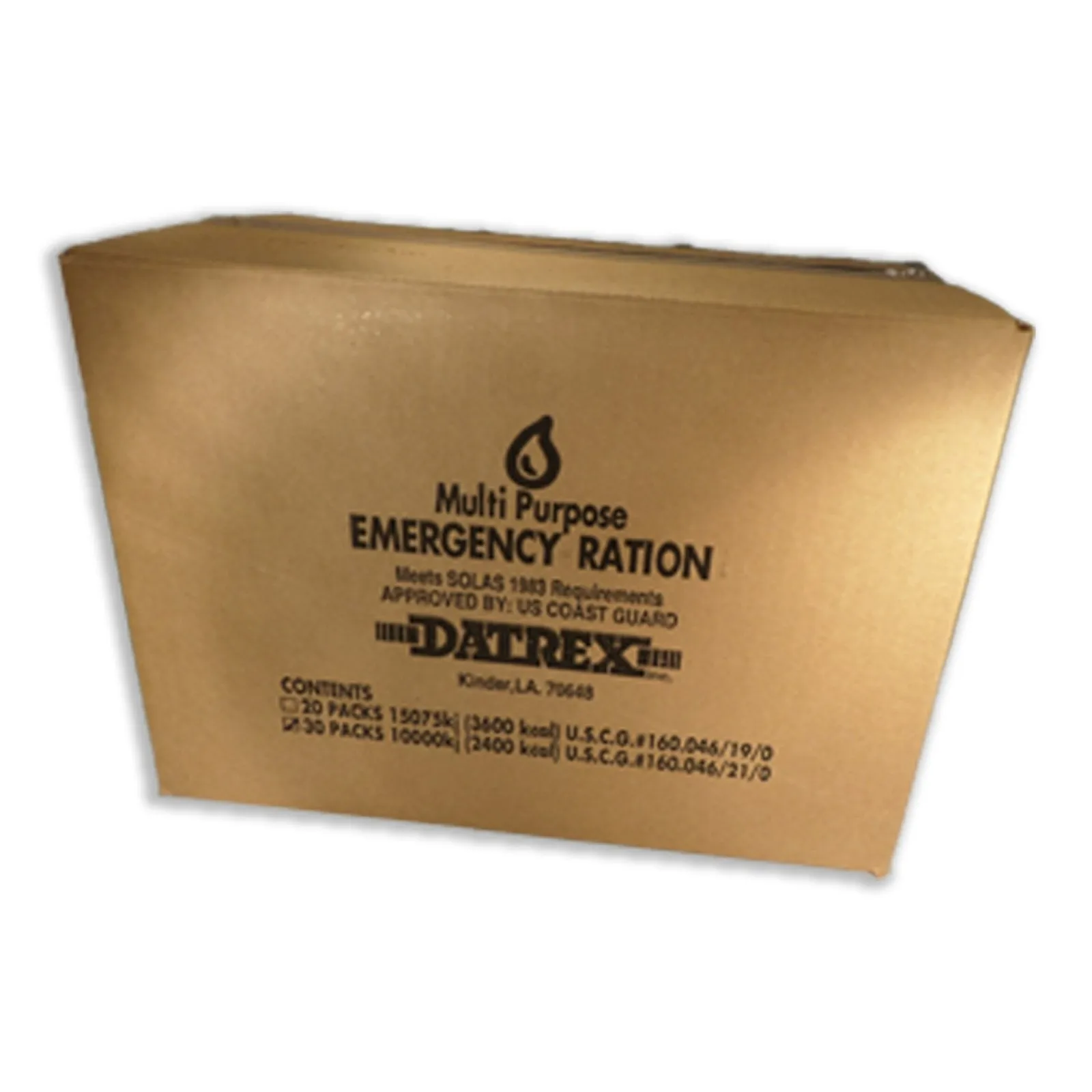 DATREX EMERGENCY FOOD RATION 3600 kcal - 20 PACK CASE