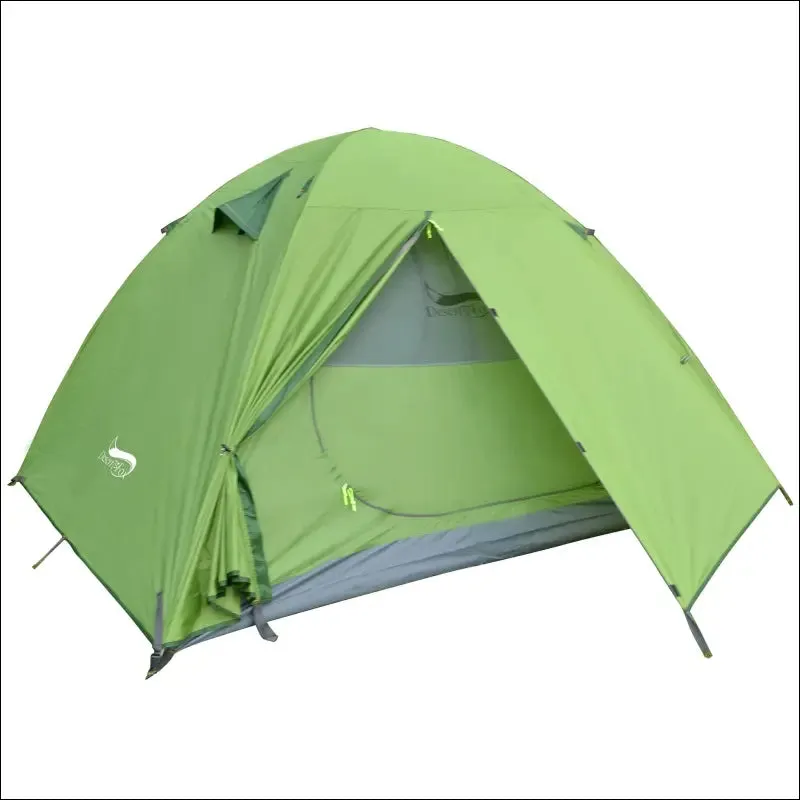Desert&fox backpacking camping tent, lightweight 1-3 person tent double layer waterproof portable
