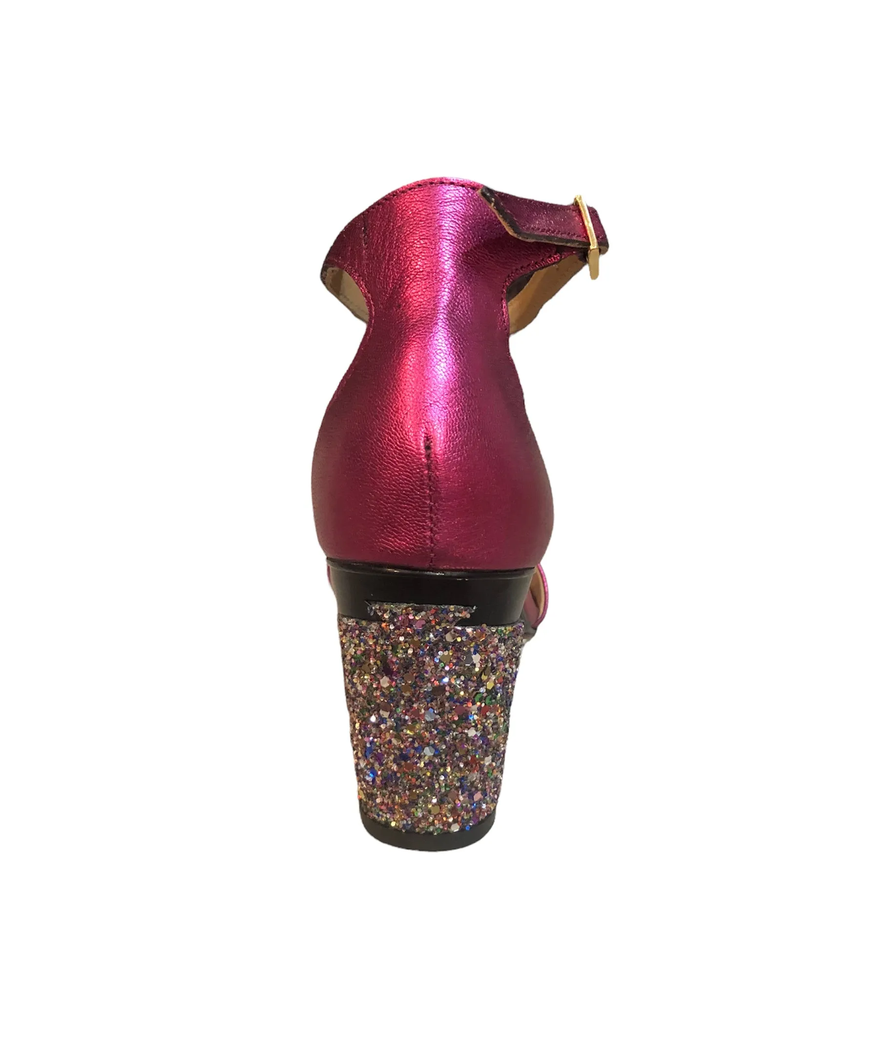 Deyi Metallic Fushia Sandal