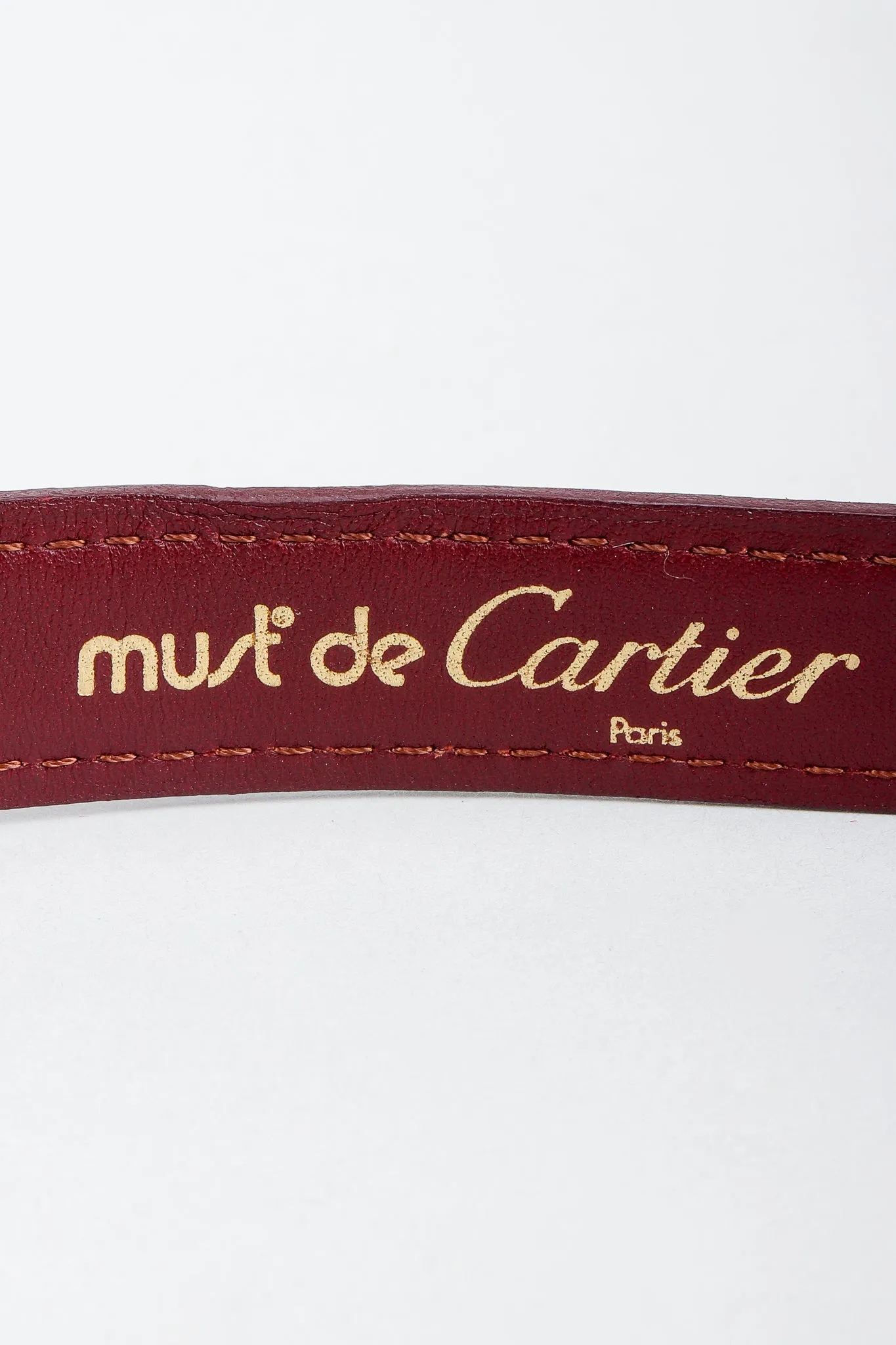 Double CC Buckle Leather Belt