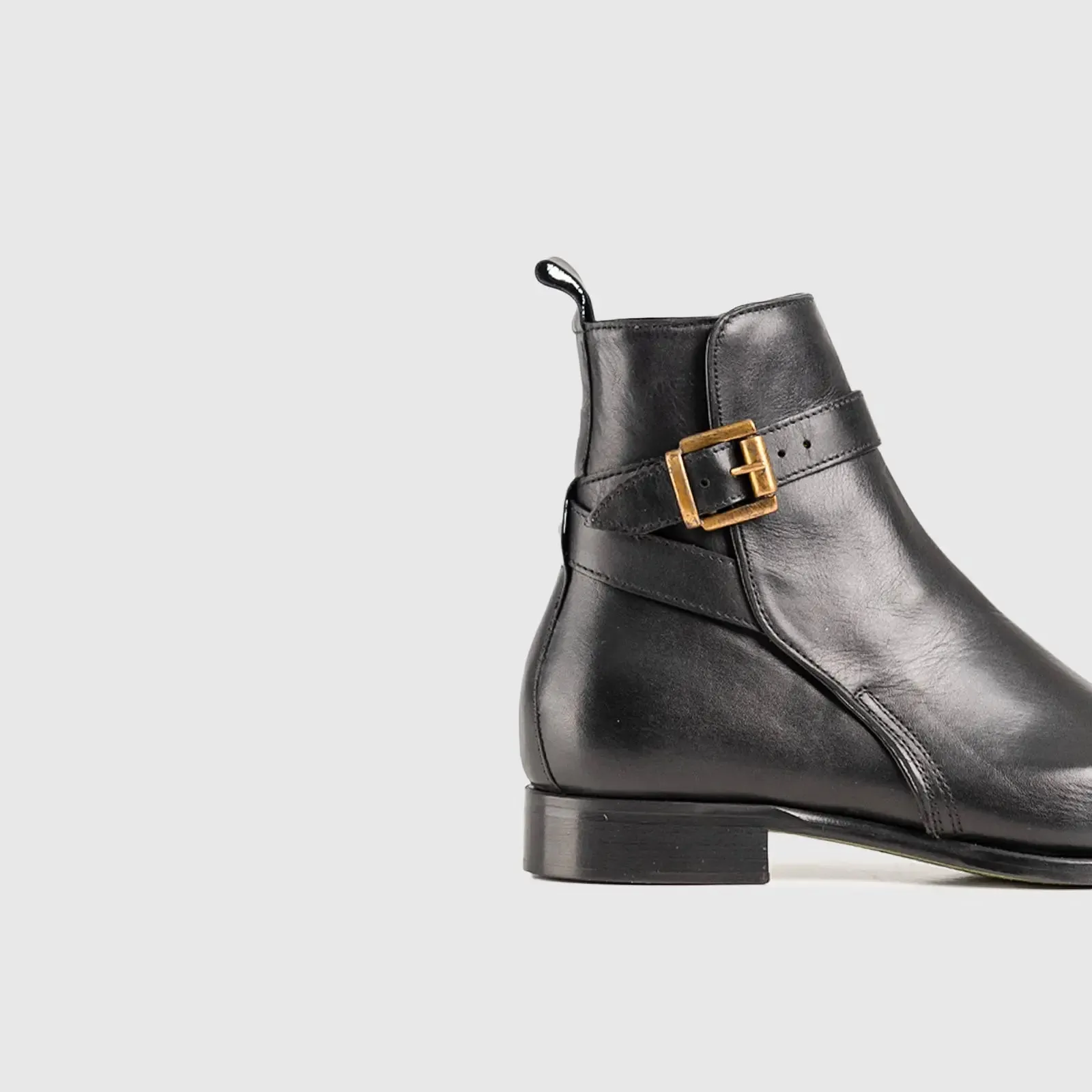 Dress Ankle Buckle Boot 3022 Black
