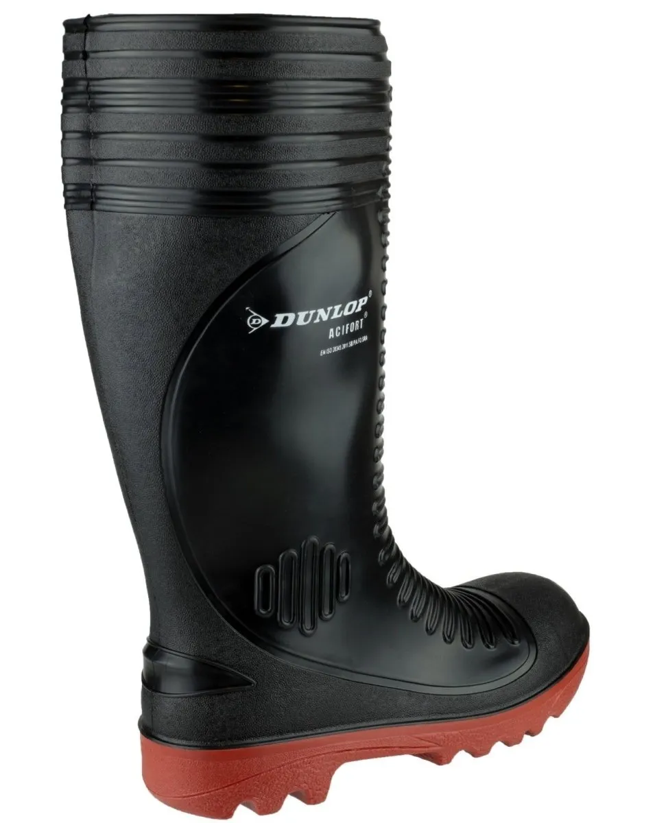 Dunlop Acifort Ribbed Full Safety Wellington Boots