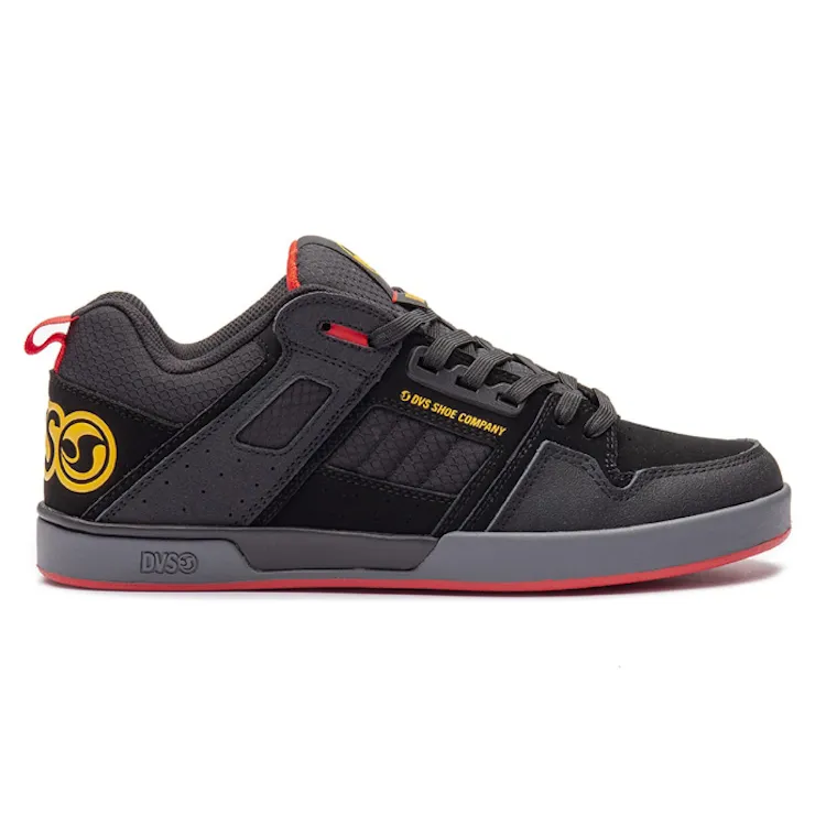 DVS Comanche 2.0  Black/Yellow/Red Nubuck Shoes