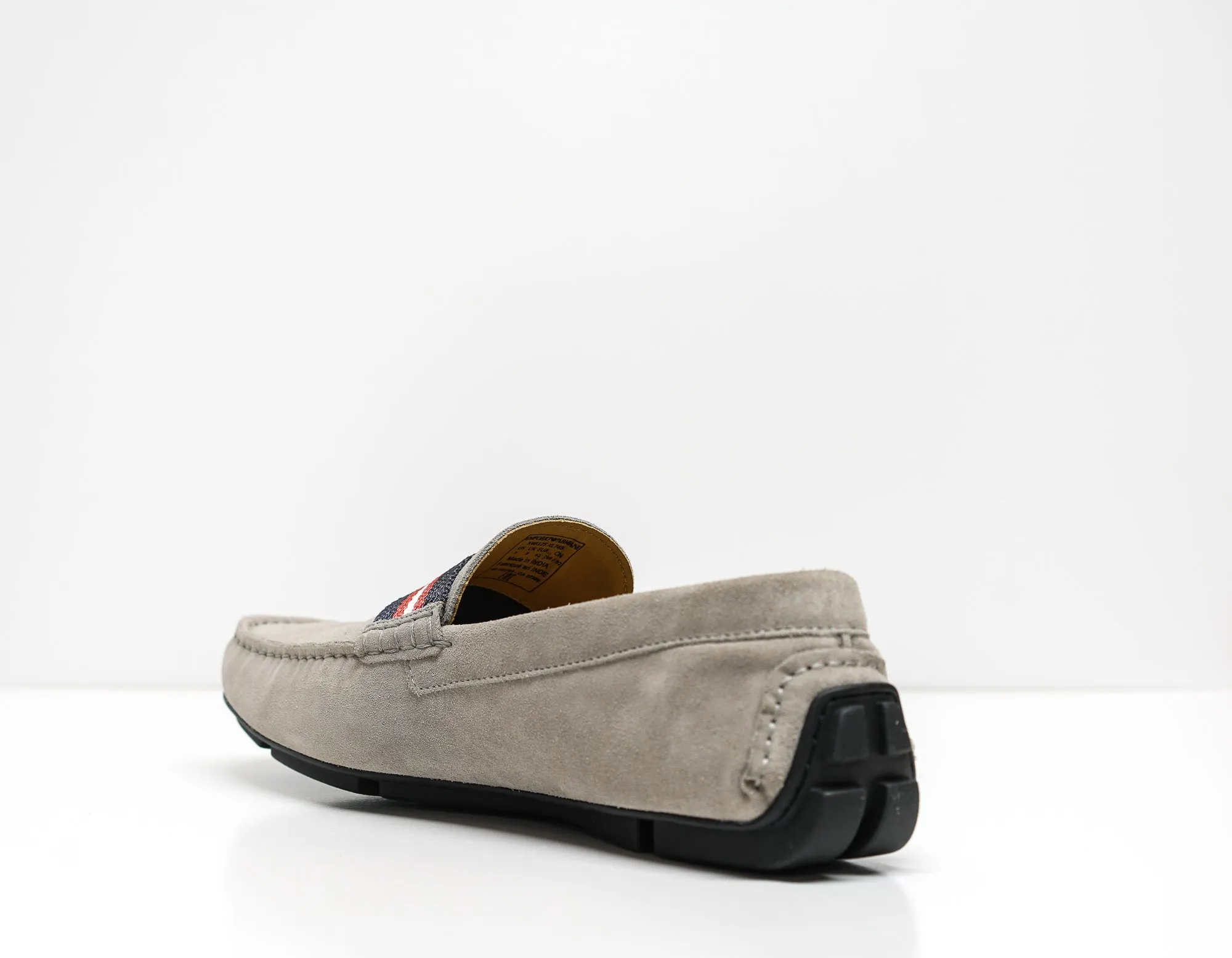 Emporio Armani Men's Fog Suede Driving Shoe, X4B125 30% off