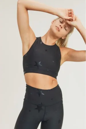 Exclusive Black Star Sports Bra