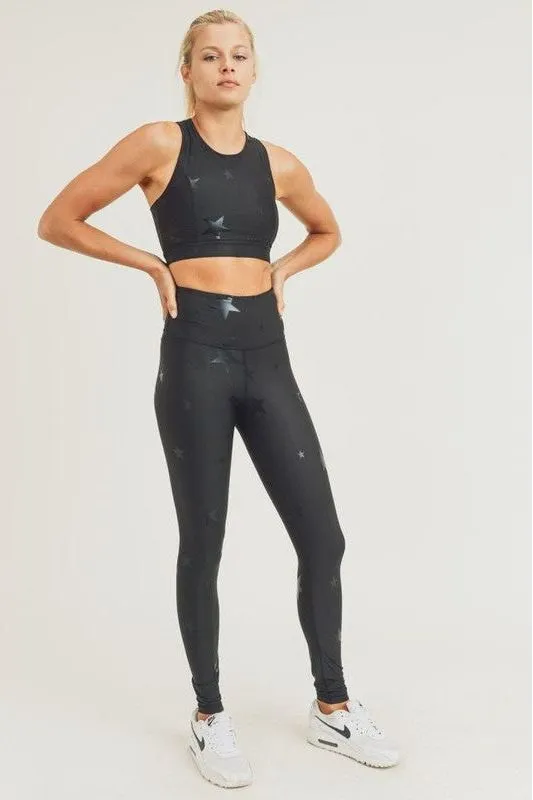 Exclusive Black Star Sports Bra