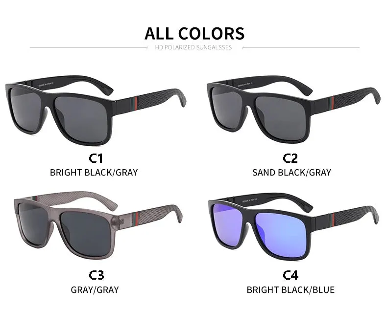 Fashion Square Polarized Sunglasses for Men
