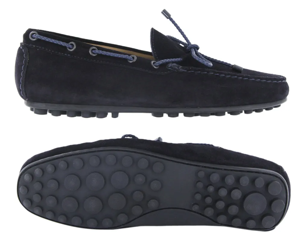 Fiori Di Lusso Dark Blue Driving Shoes