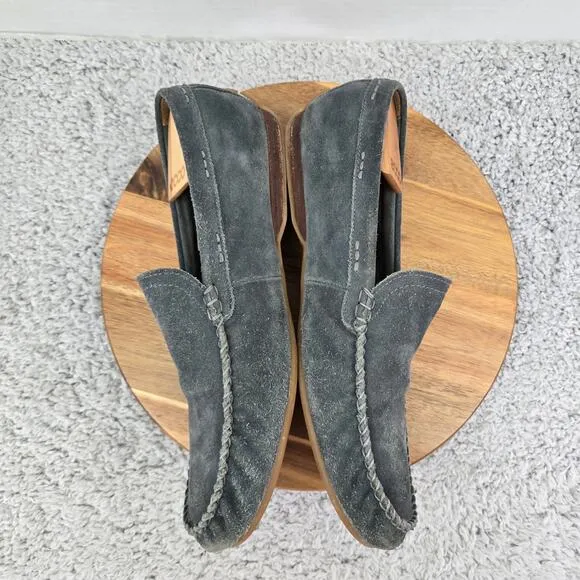 Frye Lewis Venetian Navy Suede Casual Lifestyle Moc Toe Driving Loafer Mens 13 D