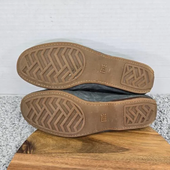 Frye Lewis Venetian Navy Suede Casual Lifestyle Moc Toe Driving Loafer Mens 13 D