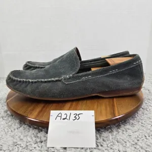 Frye Lewis Venetian Navy Suede Casual Lifestyle Moc Toe Driving Loafer Mens 13 D